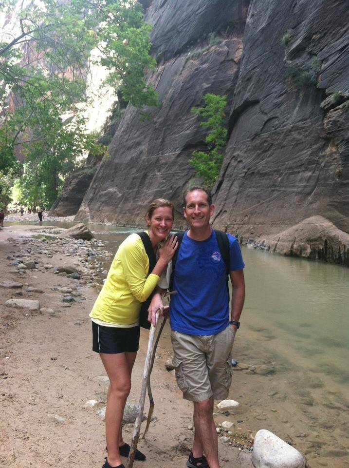 Jeff Feeler and Jill Feeler Zion National Park Sept 2012