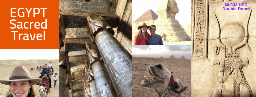 Orange FB cover Timeless Treasures Adventure to Egypt Jill Renee Feeler 2020 Sacred Travel